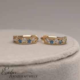 Arany cirkónia köves fülbevaló