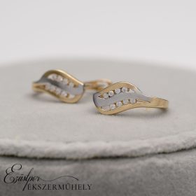 Arany cirkónia köves fülbevaló