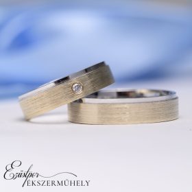 Sárga és fehérarany karikagyűrű